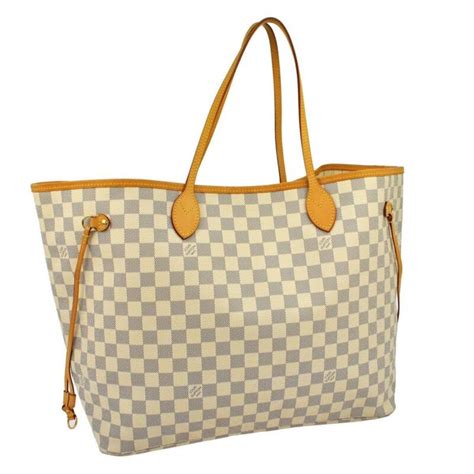 louis vuitton white and grey checkered bag|louis vuitton checkered white bag.